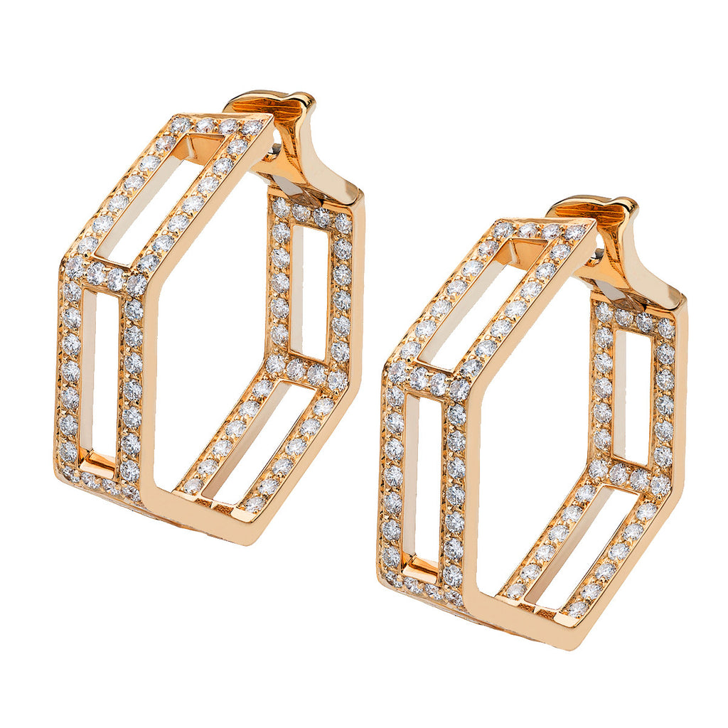 diamond hoop earrings